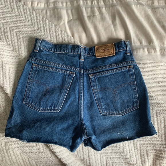 Vintage polo denim high waisted mom shorts - Picture 1 of 5